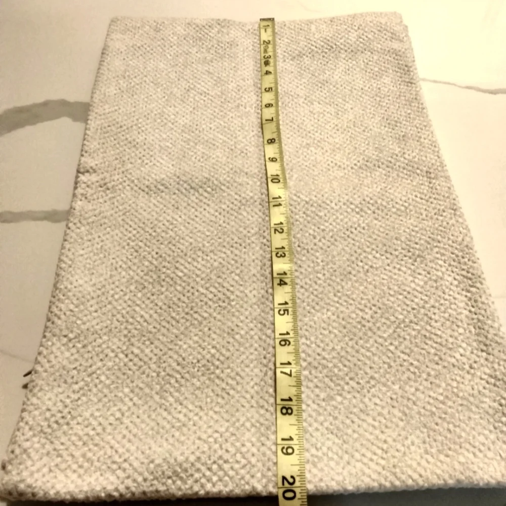 Cozy Textured Throw‎ Pillow Covers, Decorative Elegant Lumbar 12x20 cream NWOT